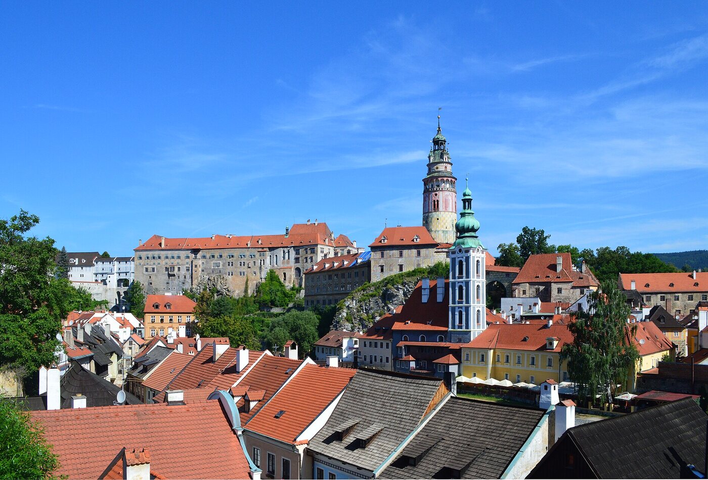 Cesky Krumlov old town Czechia