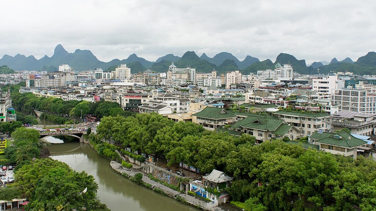Гуйлинь и Yangshuo для природного блока
