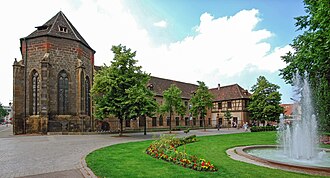 Colmar museum and old town layer