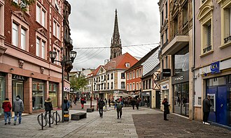 Mulhouse как southern Alsace city stop