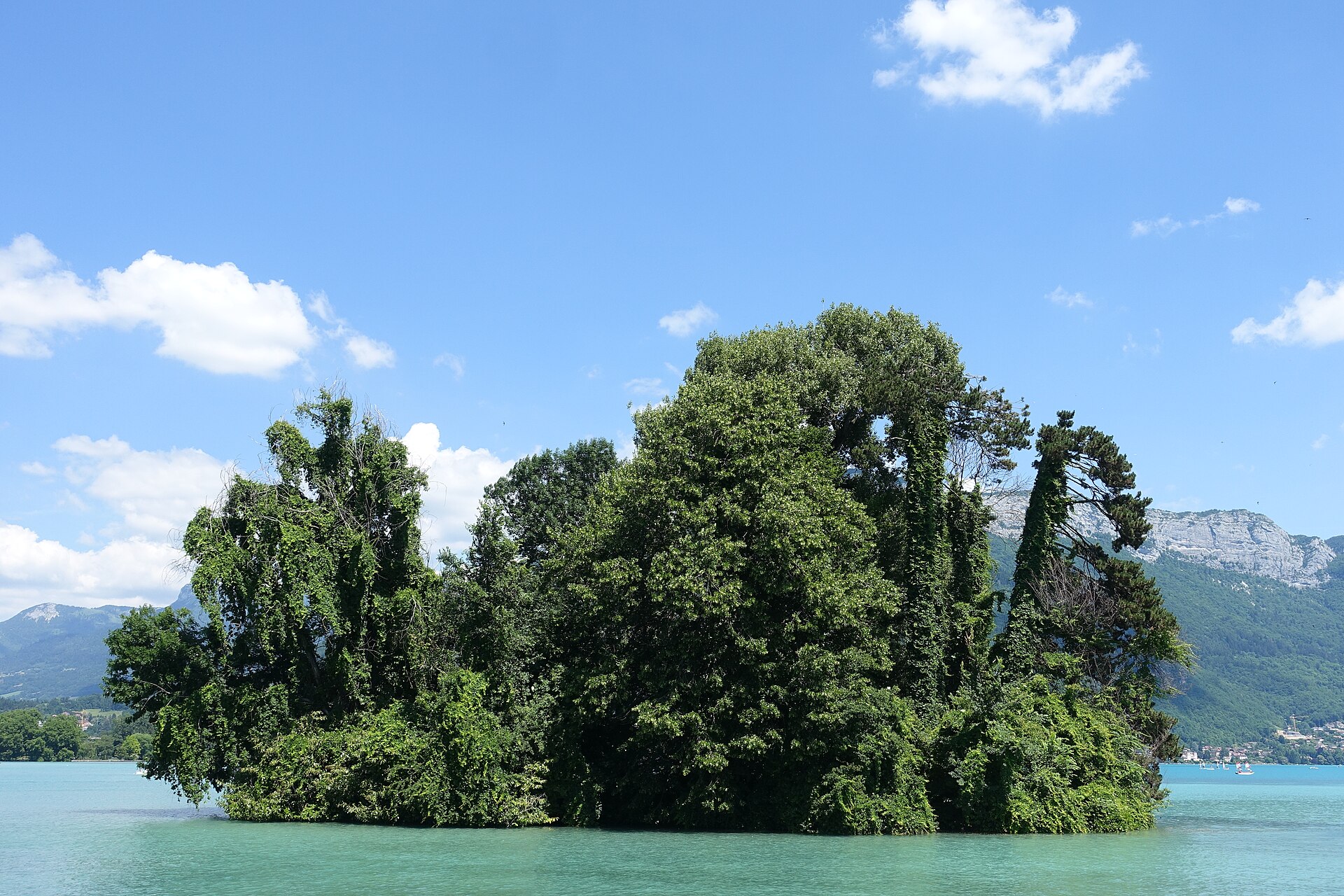 Lake Annecy summer view