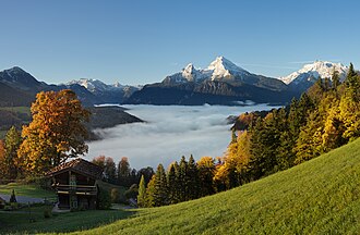 Berchtesgaden Alps и nature layer