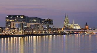Cologne skyline и Rhine для первого знакомства