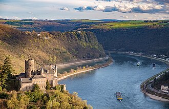 Loreley и Rhine castles в маршруте
