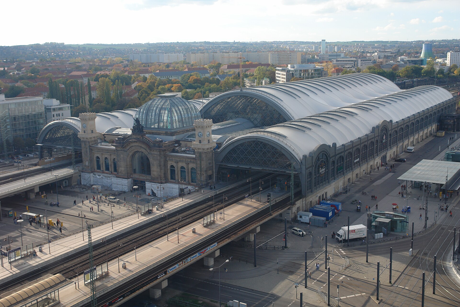 Dresden Hauptbahnhof для DB и региональных поездов