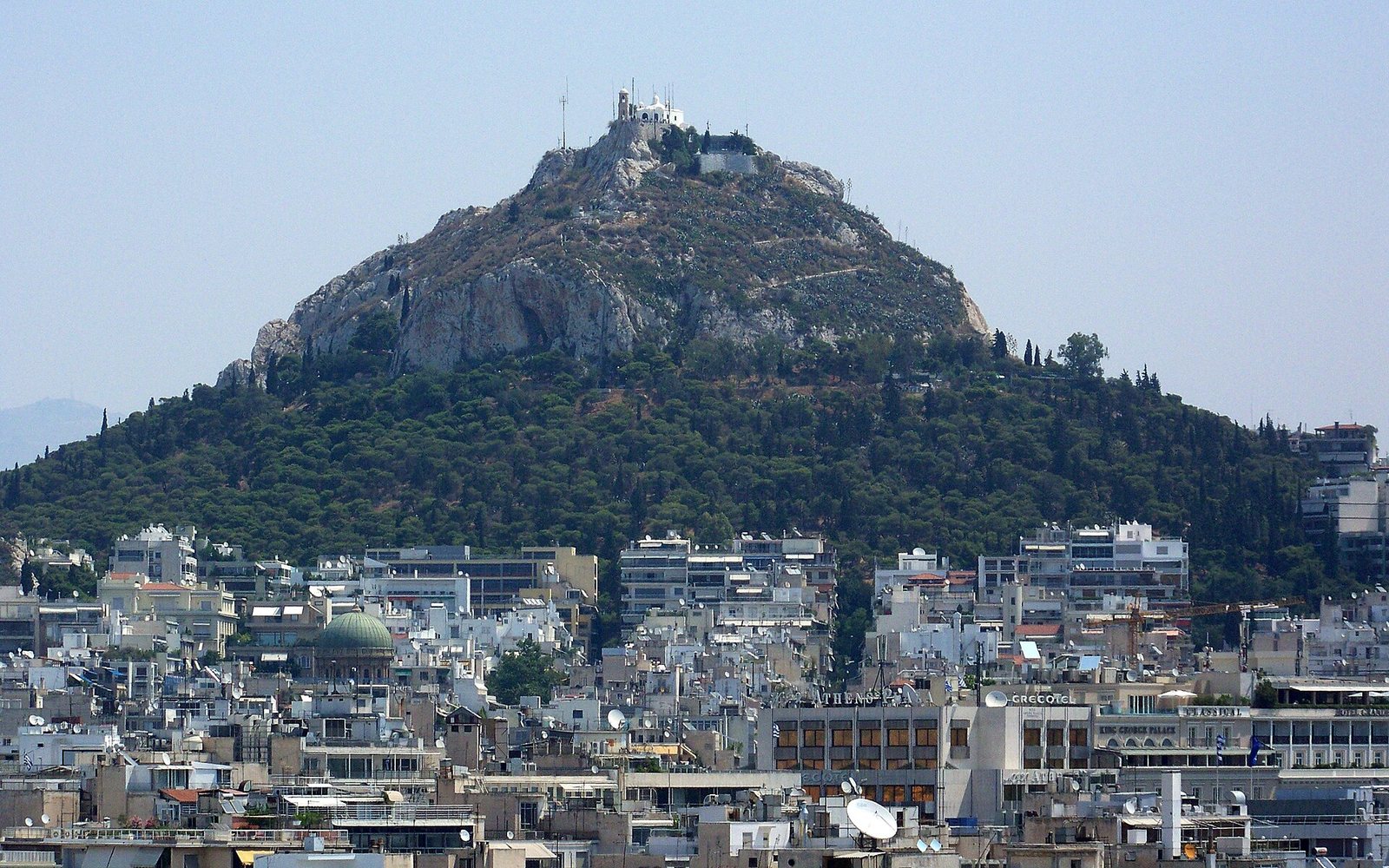 Lycabettus Hill для вида на Афины