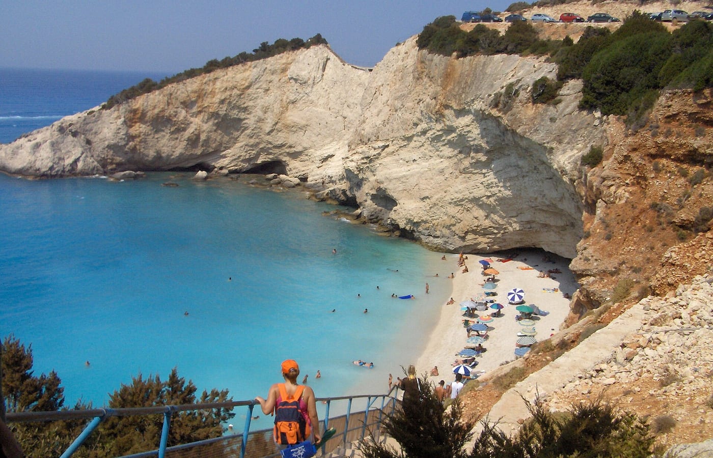 Porto Katsiki и beach cliffs на Lefkada