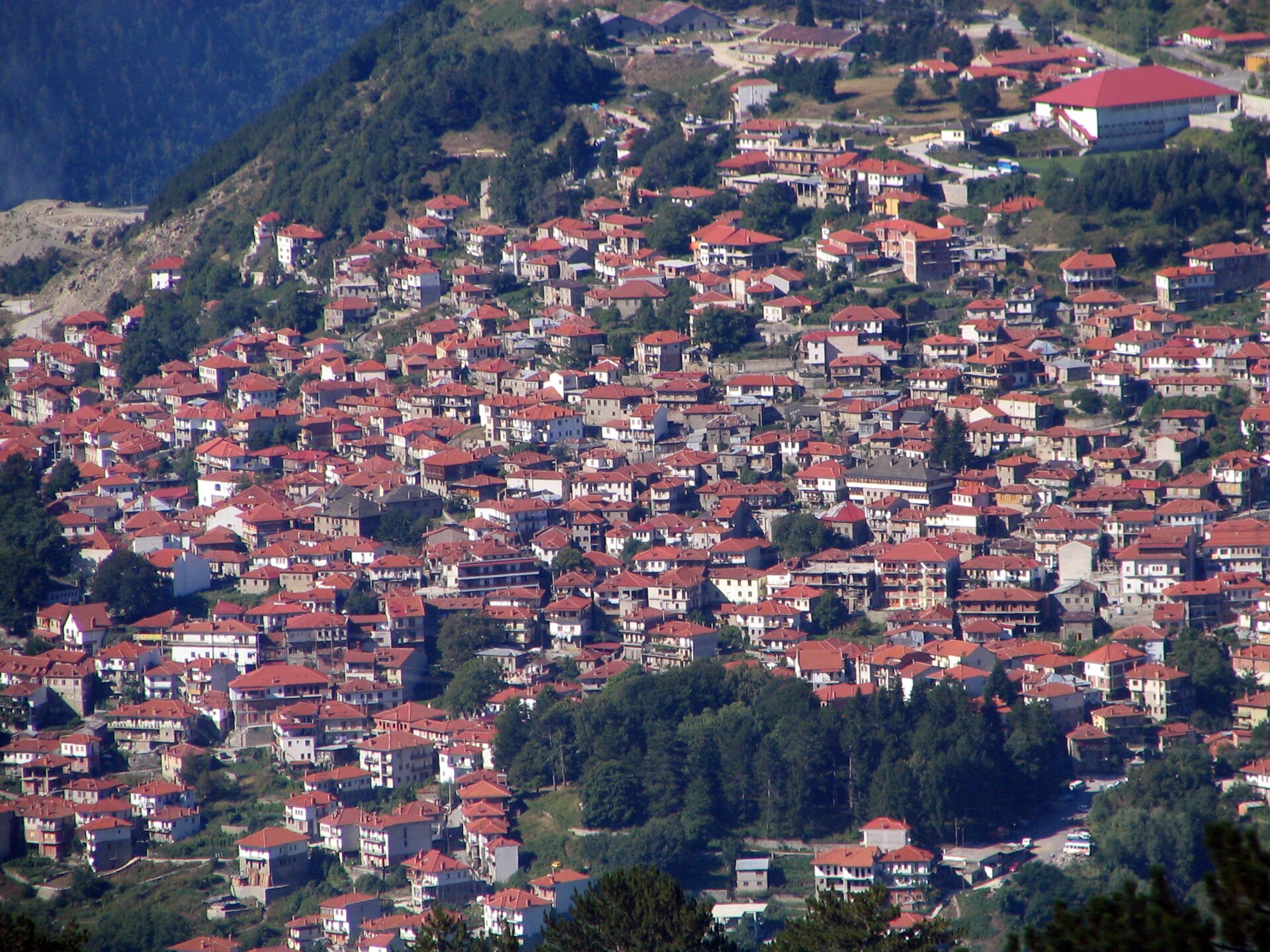 Metsovo как mountain-base между Epirus и Thessaly
