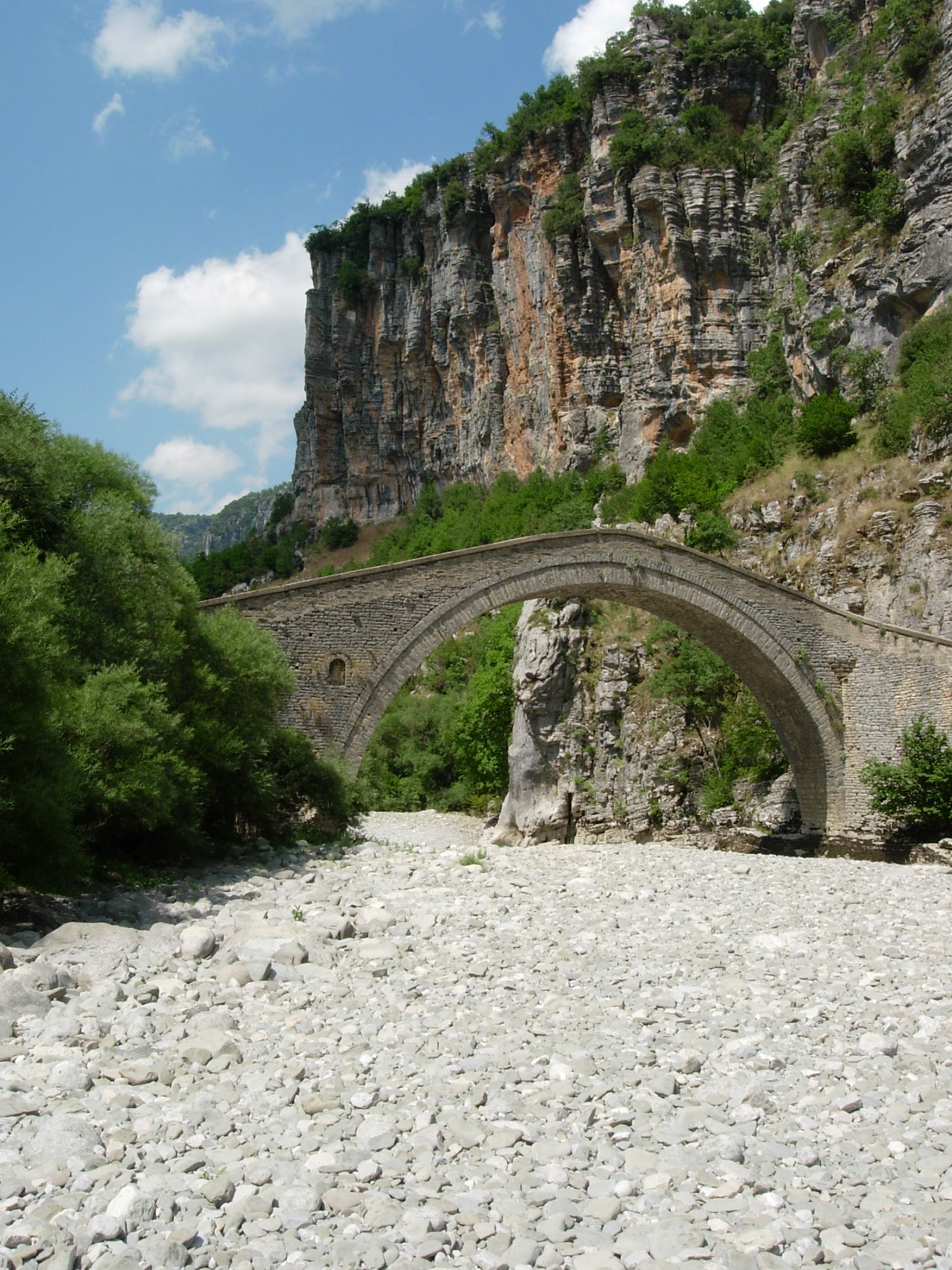 Zagori stone bridge и горная дорожная логика Epirus
