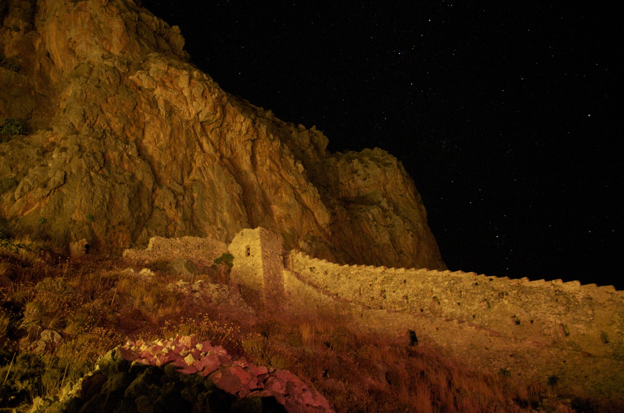 Monemvasia castle walls