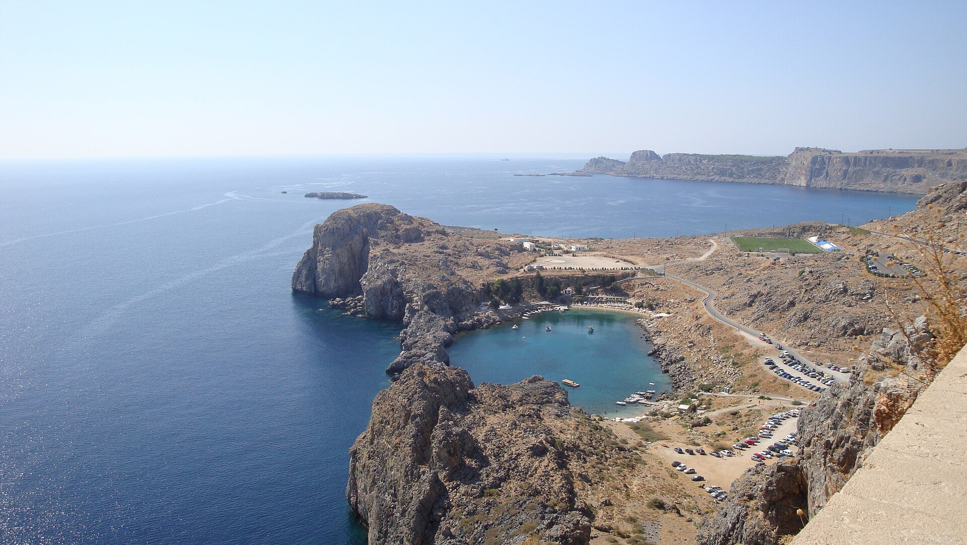 Lindos bay и Acropolis