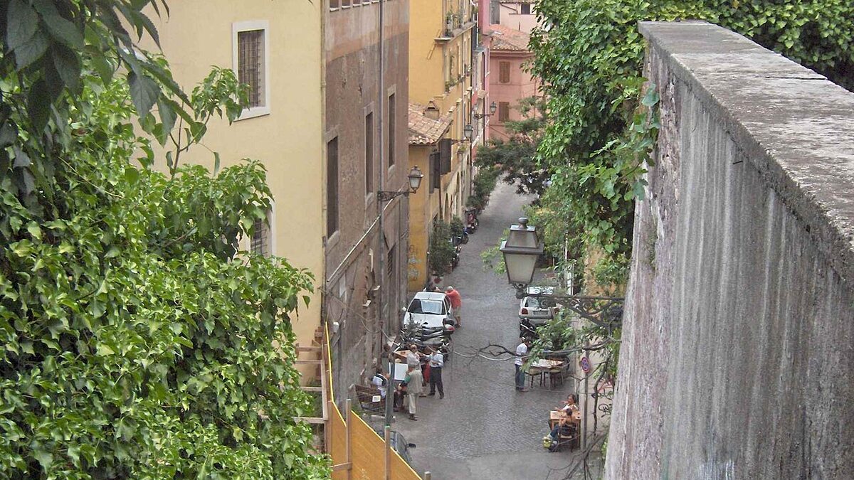 Trastevere для вечернего района и ресторанов