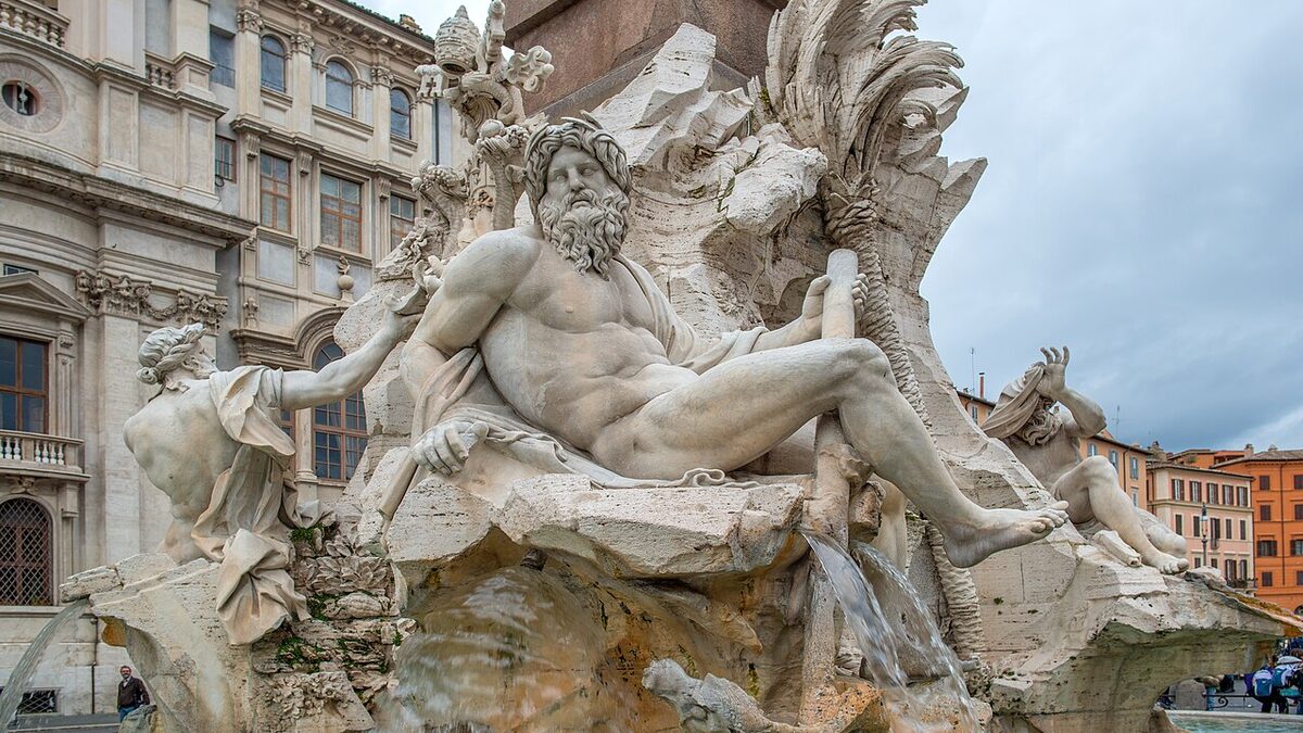 Piazza Navona и фонтаны Bernini