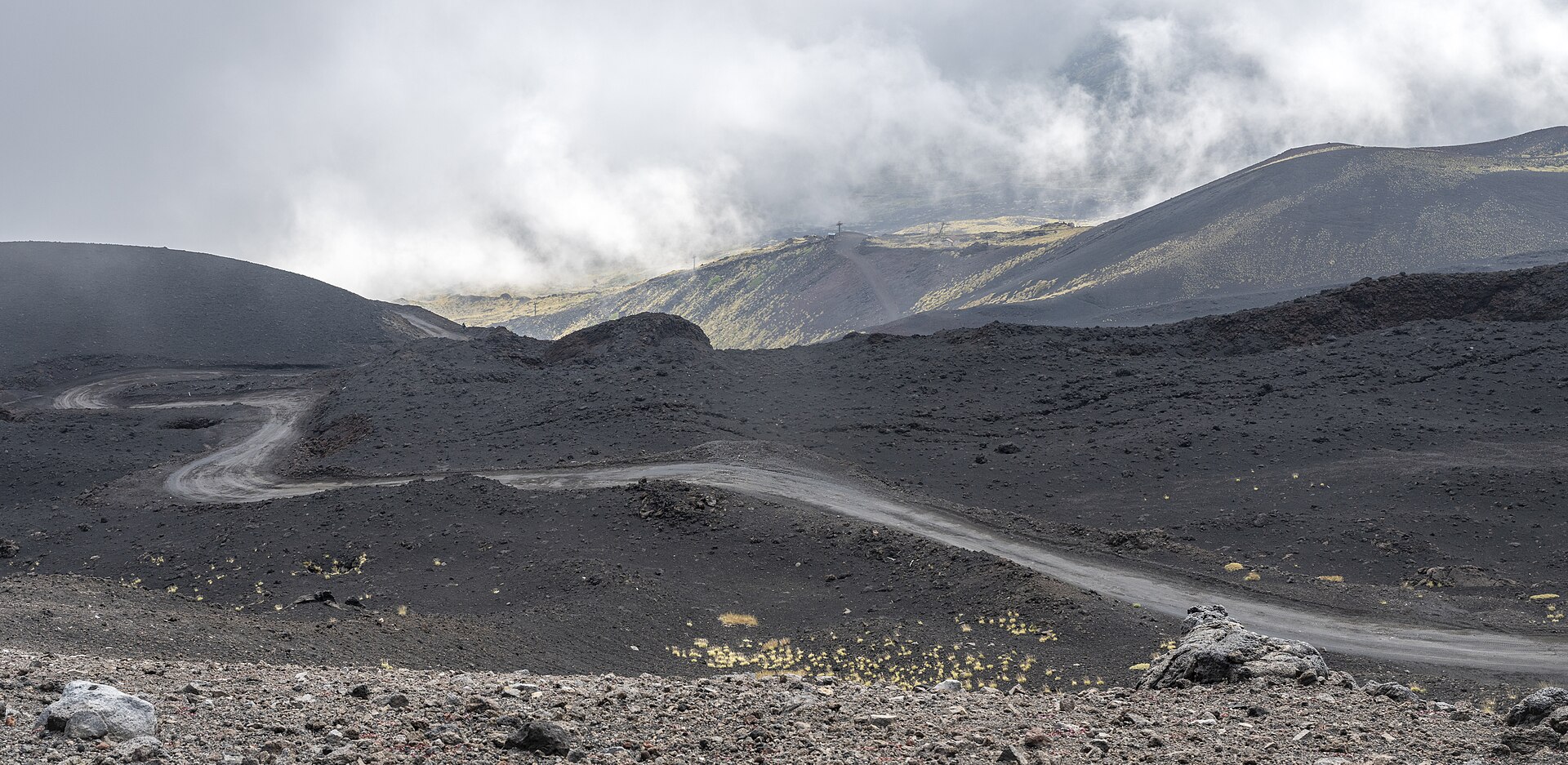 Etna и горные дороги Sicily требуют запаса времени