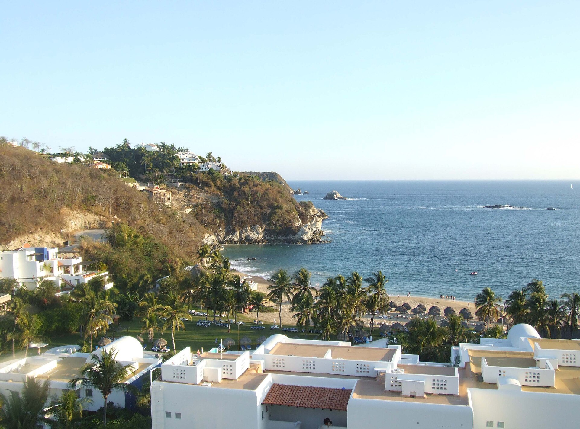 Huatulco bay как более спокойный пляжный финал