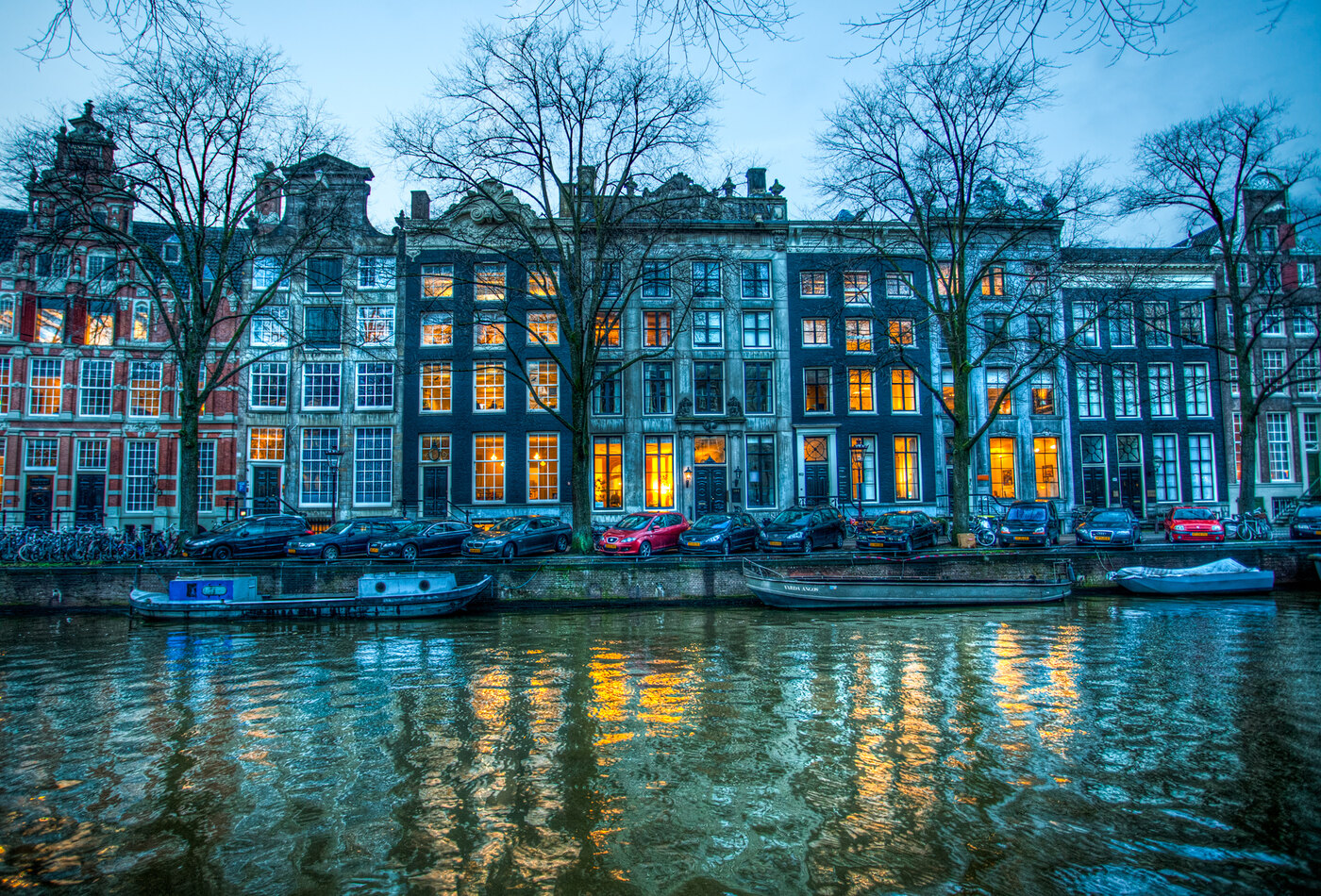 Amsterdam canals и historic center